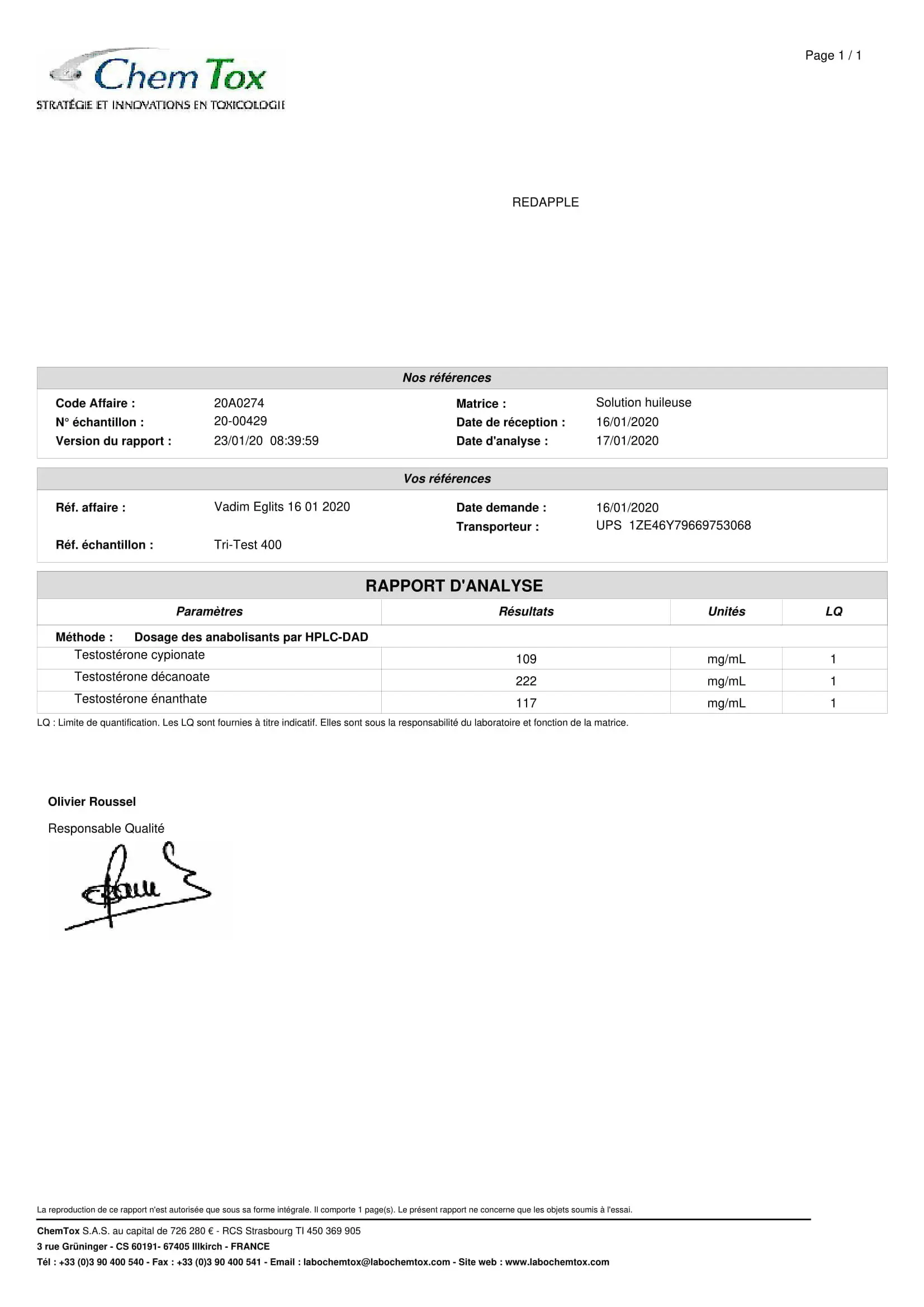 Tri-Ester Test 400 – Pharmaqo Labs - Image 8