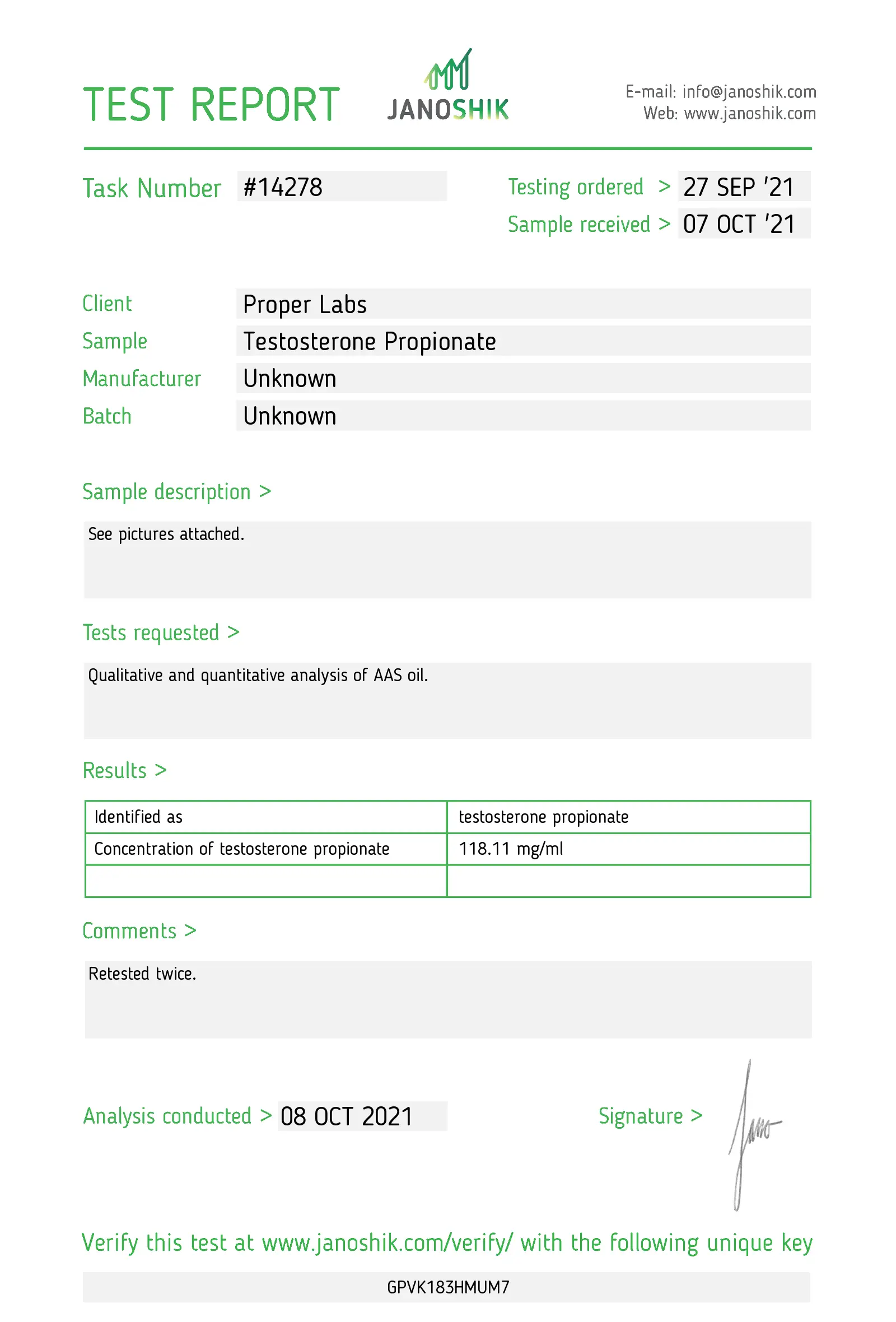 Testosterone Propionate 100 – Proper Labs - Image 2