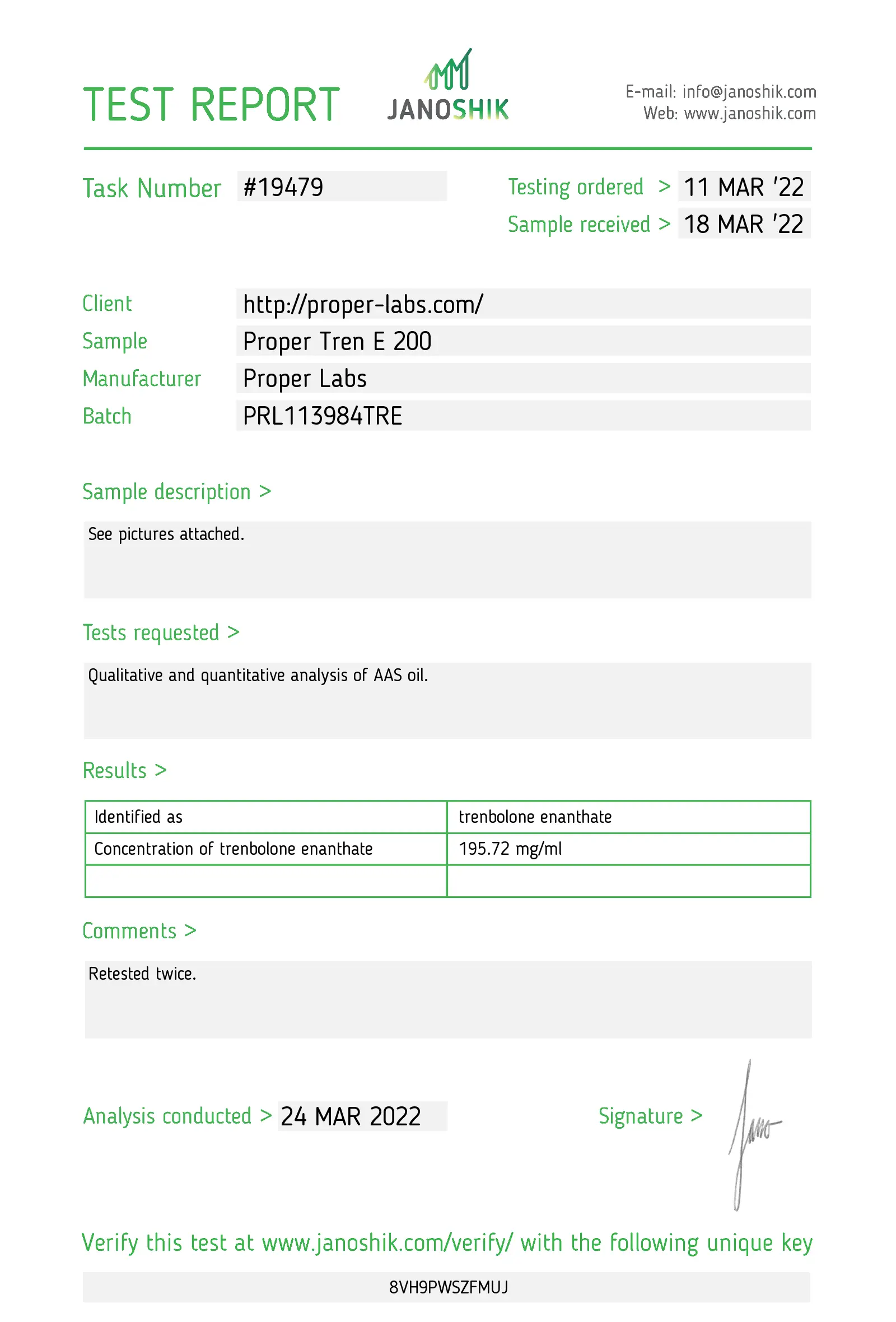 Trenbolone Enanthate 200 – Proper Labs - Image 2