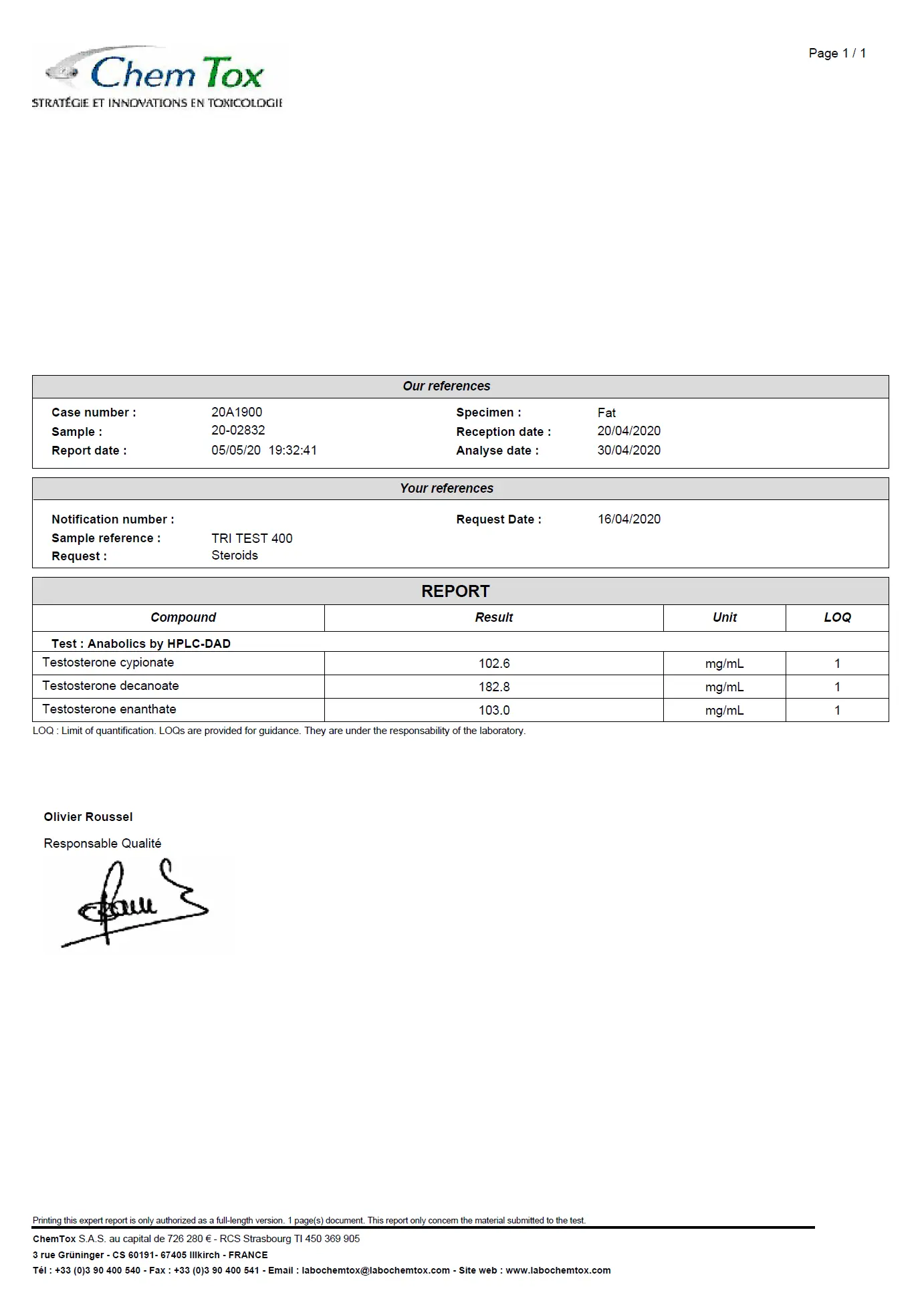 Tri-Ester Test 400 – Pharmaqo Labs - Image 7