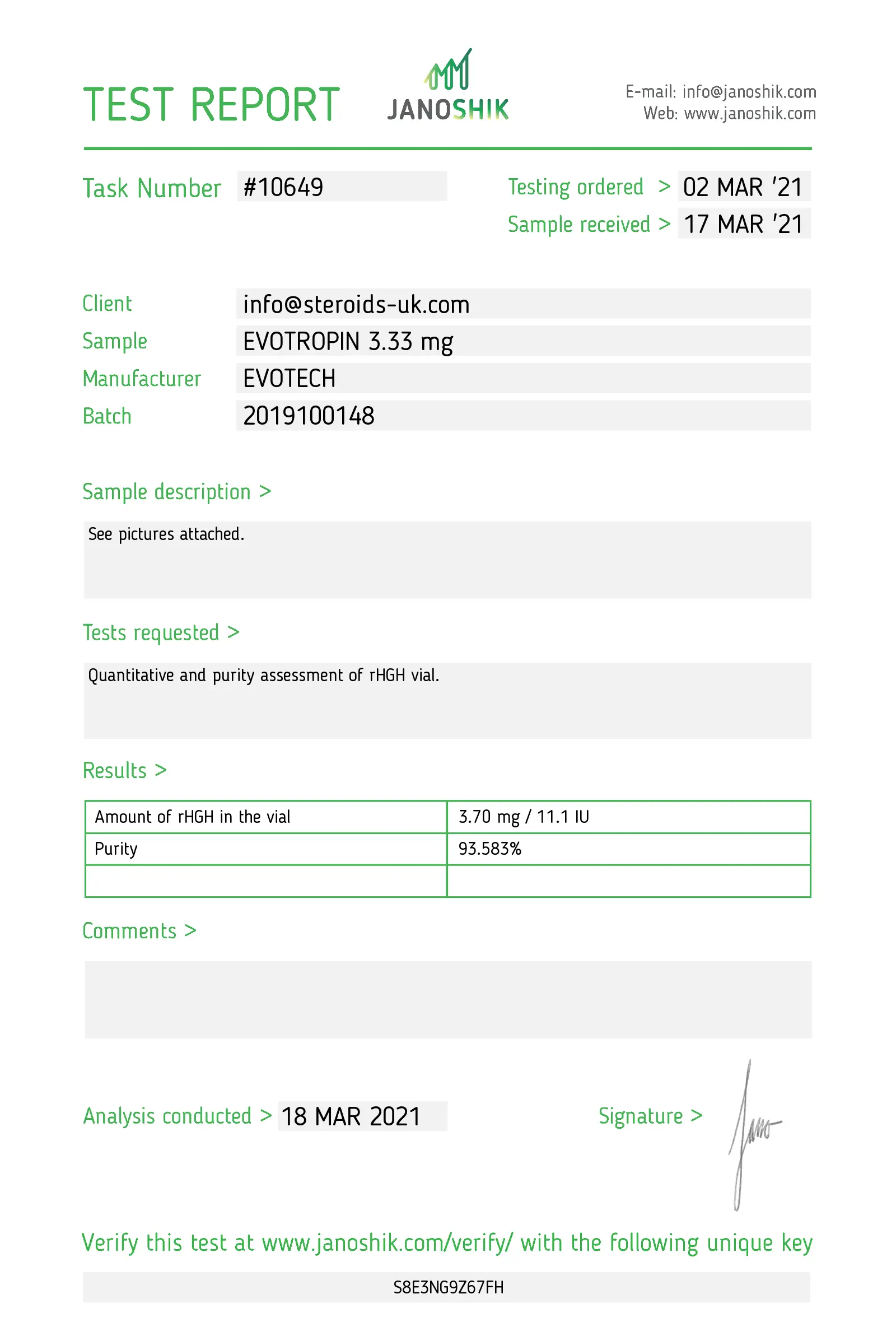 Evotropin HGH 100iu – Evotech - Image 3